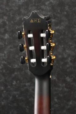Ibanez Classical Acoustic Electric Guitar GA35TCE, Dark Violin Sunburst High Gloss -Faders Music Store ibanez classical acoustic electric guitar ga35tce dark violin sunburst high gloss hoshino 455484