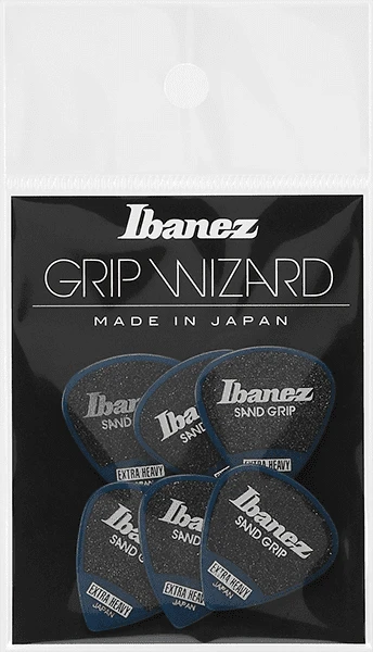 Ibanez Grip Wizard Sand Grip Extra Heavy Guitar Picks, Dark Blue (6PCS) 1 Ibanez Grip Wizard Sand Grip Extra Heavy Guitar Picks, Dark Blue (6PCS)