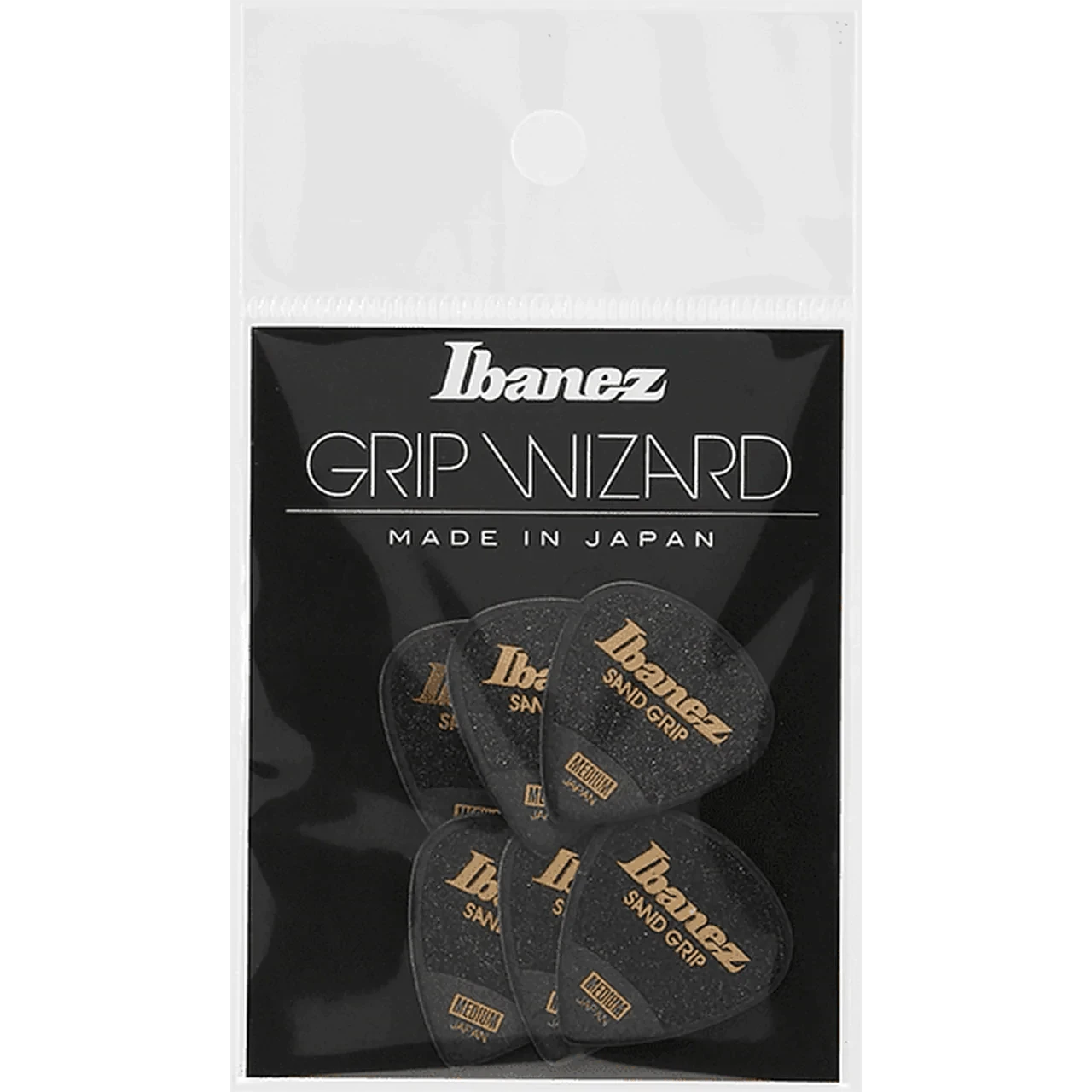 Ibanez Grip Wizard Sand Grip Medium, 6 Pack 1 Ibanez Grip Wizard Sand Grip Medium, 6 Pack