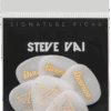 Ibanez Steve Vai Signature Guitar Picks, Rubber Grip, White (6PCS) -Faders Music Store ibanez steve vai signature guitar picks rubber grip white 6pcs hoshino 484869