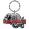 IRON MAIDEN KEYCHAIN: THE NUMBER OF THE BEAST (ENAMEL IN-FILL) -Faders Music Store iron maiden keychain the number of the beast enamel in fill rock off trade 789101