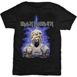 IRON MAIDEN UNISEX TEE: POWERSLAVE MUMMY