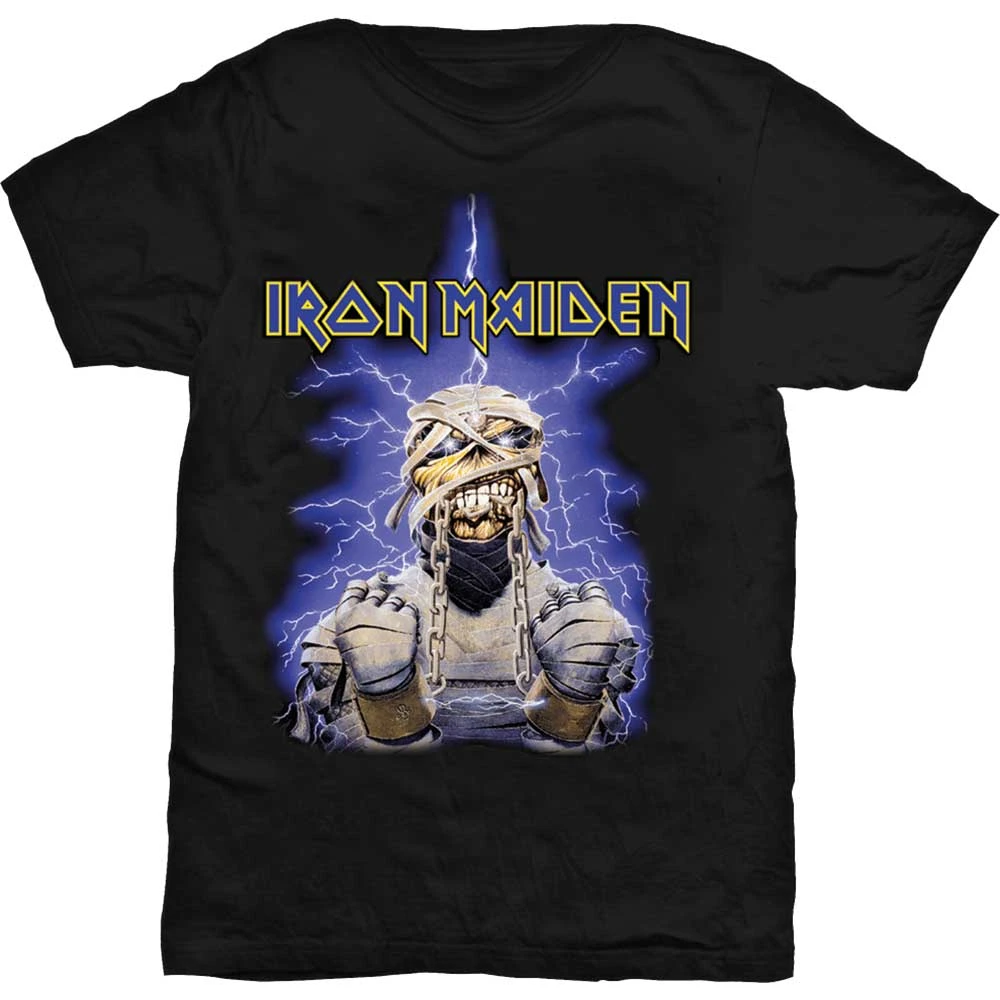 IRON MAIDEN UNISEX TEE: POWERSLAVE MUMMY 1 IRON MAIDEN UNISEX TEE: POWERSLAVE MUMMY