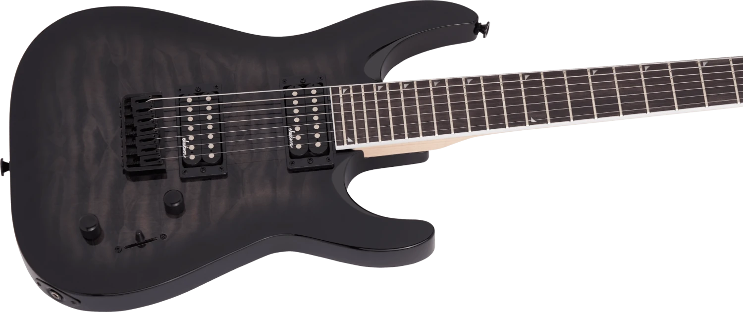 Jackson JS Series Dinky™ Arch Top JS22Q-7 DKA HT, Amaranth Fingerboard, Transparent Black Burst 2 Jackson JS Series Dinky™ Arch Top JS22Q-7 DKA HT, Amaranth Fingerboard, Transparent Black Burst - Image 2