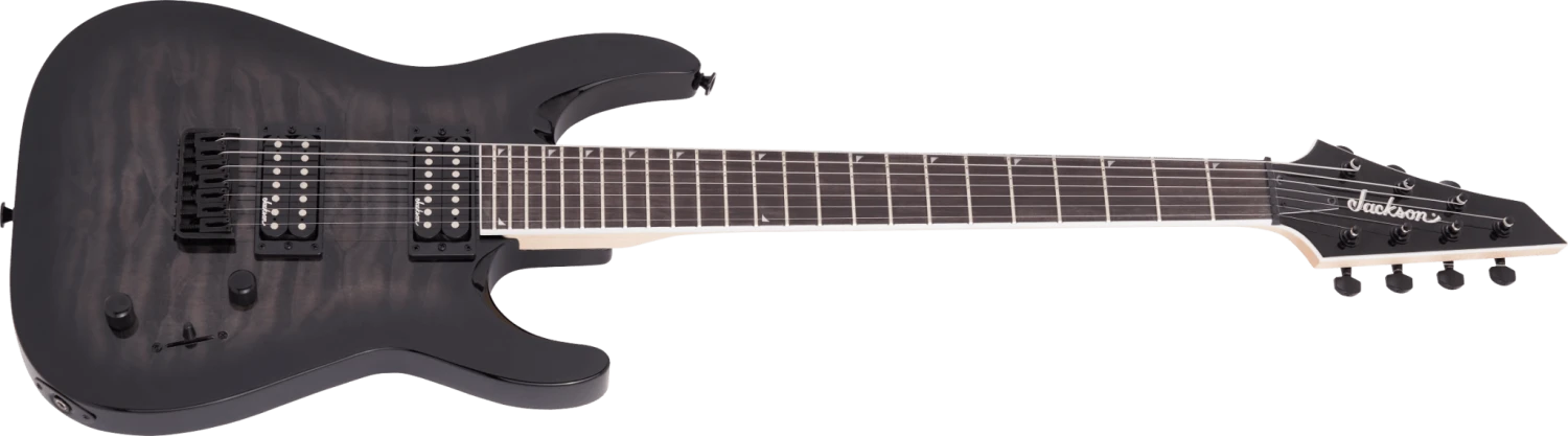 Jackson JS Series Dinky™ Arch Top JS22Q-7 DKA HT, Amaranth Fingerboard, Transparent Black Burst 3 Jackson JS Series Dinky™ Arch Top JS22Q-7 DKA HT, Amaranth Fingerboard, Transparent Black Burst - Image 3