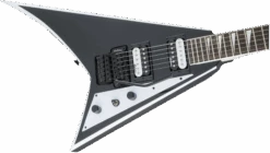 Jackson JS Series Rhoads JS32, Amaranth Fingerboard, Black With White Bevels -Faders Music Store jackson js series rhoads js32 amaranth fingerboard black with white bevels fmic 132046