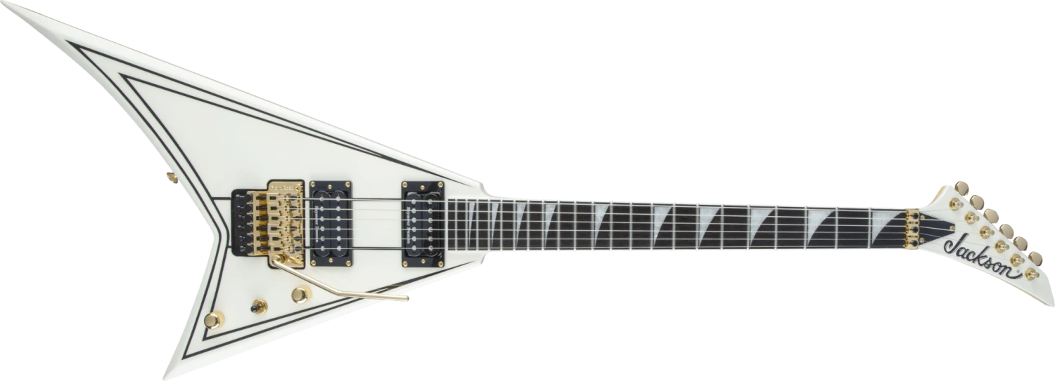 Jackson Pro Series Rhoads RR3, Ebony Fingerboard, Ivory With Black Pinstripes 1 Jackson Pro Series Rhoads RR3, Ebony Fingerboard, Ivory With Black Pinstripes