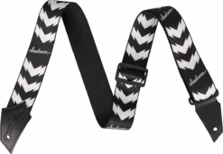 Jackson® Strap With Double V Pattern, Black And White