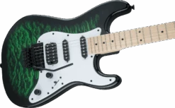 Jackson X Series Signature Adrian Smith SDXQM, Maple Fingerboard, Transparent Green 3 Jackson X Series Signature Adrian Smith SDXQM, Maple Fingerboard, Transparent Green -Faders Music Store jackson x series signature adrian smith sdxqm maple fingerboard transparent green fmic 429951