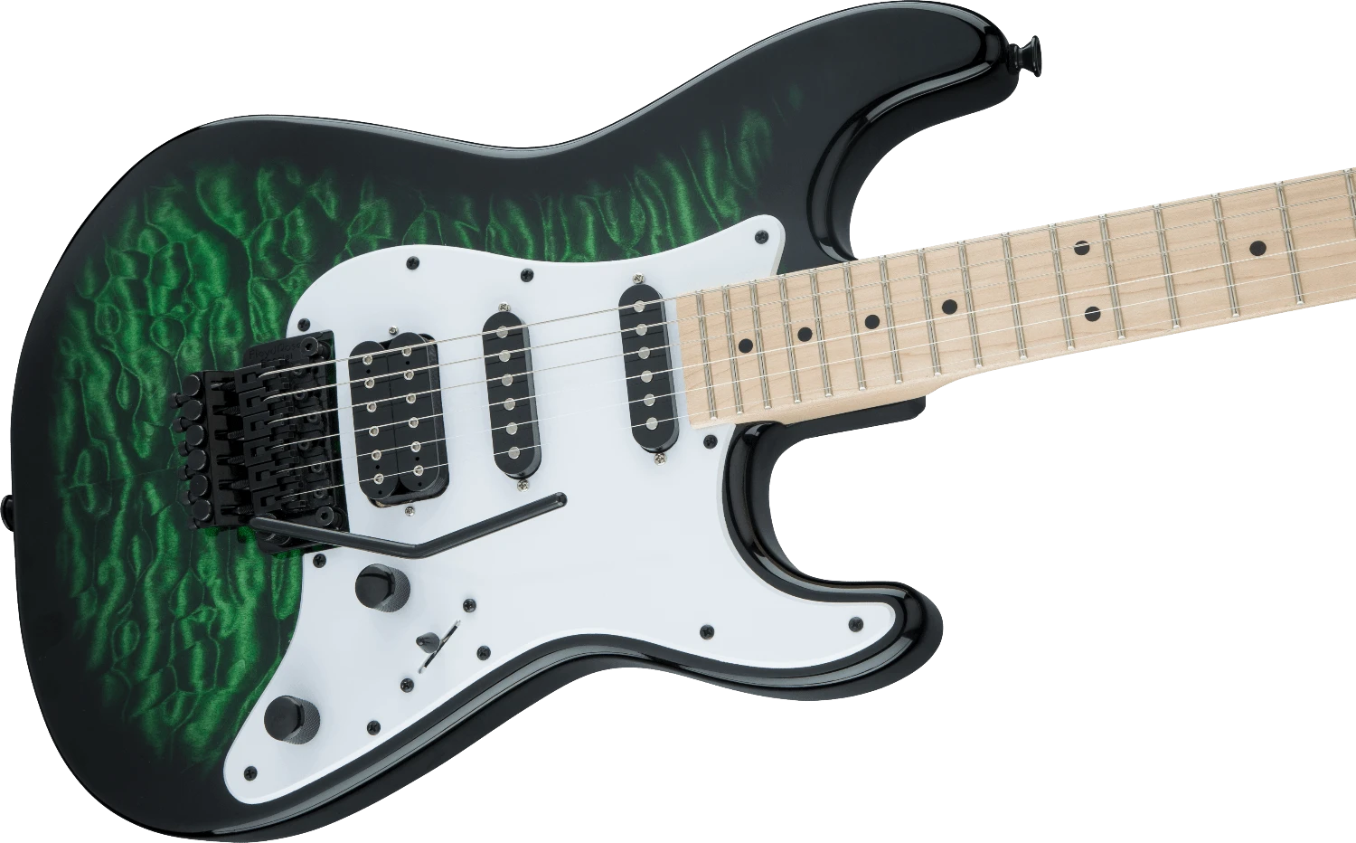 Jackson X Series Signature Adrian Smith SDXQM, Maple Fingerboard, Transparent Green 2 Jackson X Series Signature Adrian Smith SDXQM, Maple Fingerboard, Transparent Green - Image 2