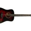 Jay Turser Dreadnought Acoustic Guitar, Full Size, Red Burst Quilt 2 Jay Turser Dreadnought Acoustic Guitar, Full Size, Red Burst Quilt -Faders Music Store jay turser dreadnought acoustic guitar full size red burst quilt coast music 940324