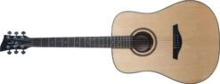Jay Turser Dreadnought Lefty Acoustic Guitar, Full Size, Natural