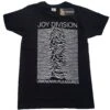 JOY DIVISION UNISEX T-SHIRT: UNKNOWN PLEASURES WHITE ON BLACK