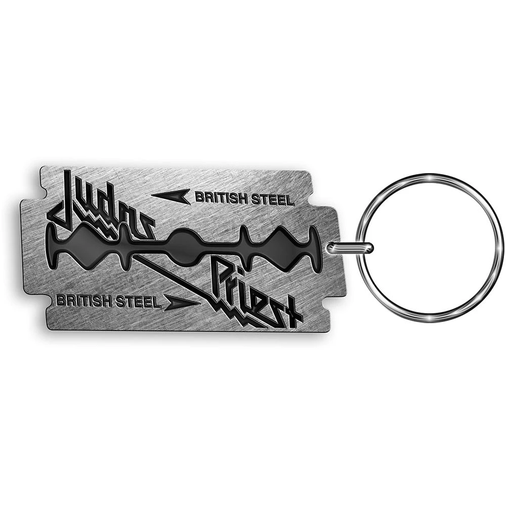 JUDAS PRIEST KEYCHAIN: BRITISH STEEL 1 JUDAS PRIEST KEYCHAIN: BRITISH STEEL