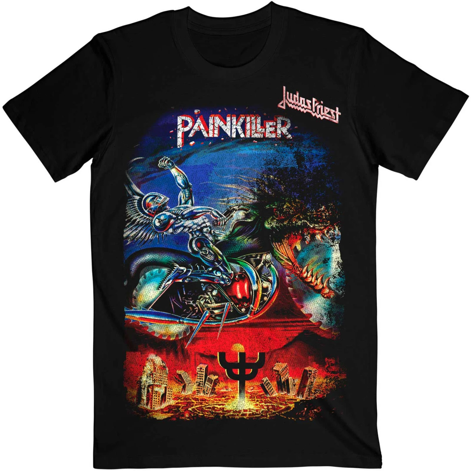 JUDAS PRIEST UNISEX T-SHIRT: PAINKILLER 1 JUDAS PRIEST UNISEX T-SHIRT: PAINKILLER
