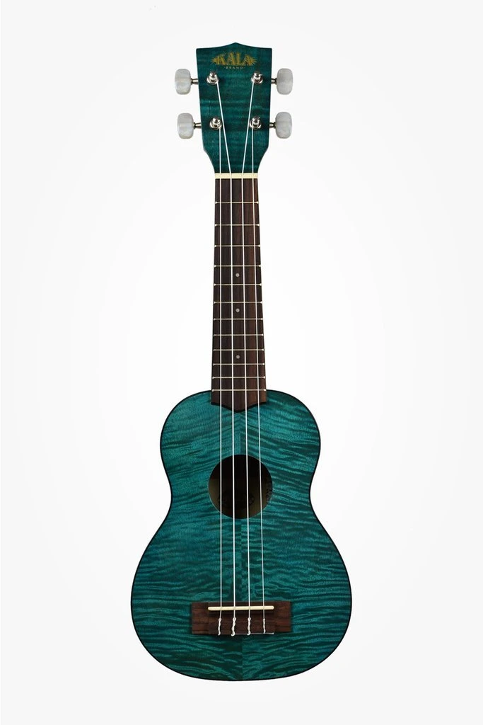 Kala Blue Exotic Mahogany Soprano Ukulele 1 Kala Blue Exotic Mahogany Soprano Ukulele