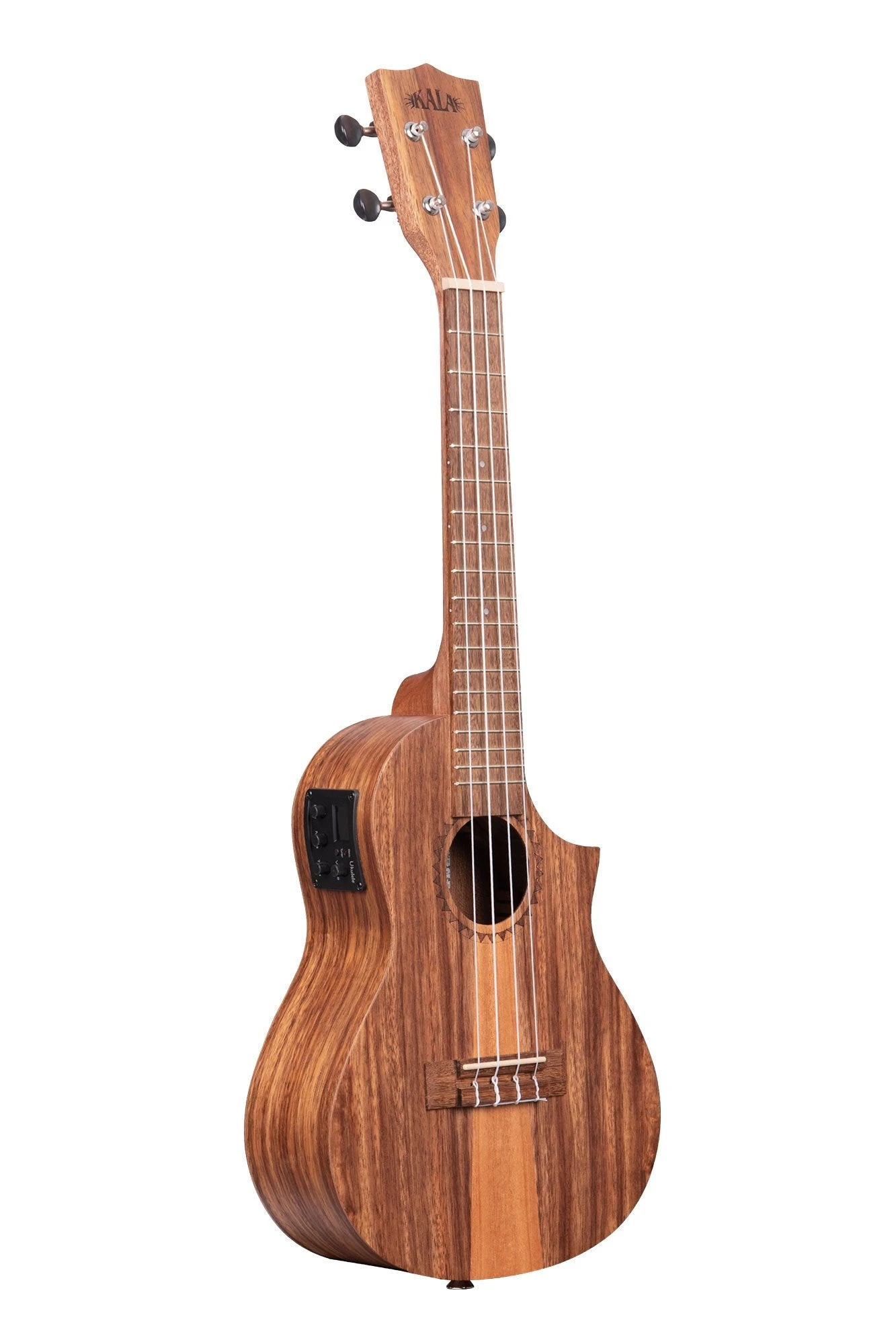 Kala Teak Tri-Top Concert Ukulele W/ Cutaway & EQ 3 Kala Teak Tri-Top Concert Ukulele W/ Cutaway & EQ - Image 3