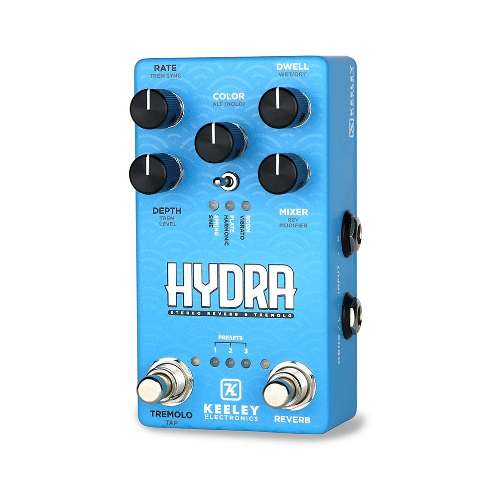 Keeley HYDRA Stereo Reverb & Tremolo Pedal 3 Keeley HYDRA Stereo Reverb & Tremolo Pedal - Image 3