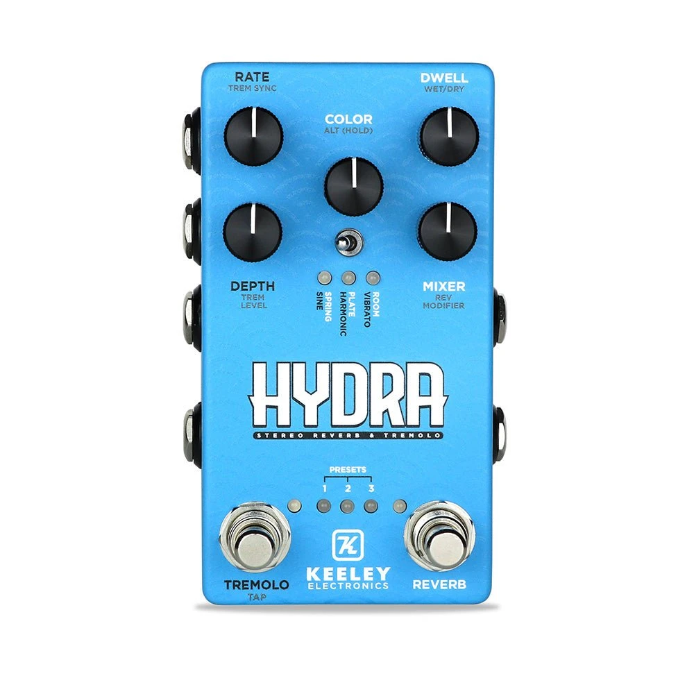 Keeley HYDRA Stereo Reverb & Tremolo Pedal 1 Keeley HYDRA Stereo Reverb & Tremolo Pedal