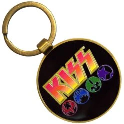 KISS Keychain Army/Logo & Icons (Double Sided)