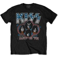 KISS UNISEX T-SHIRT: ALIVE IN '77