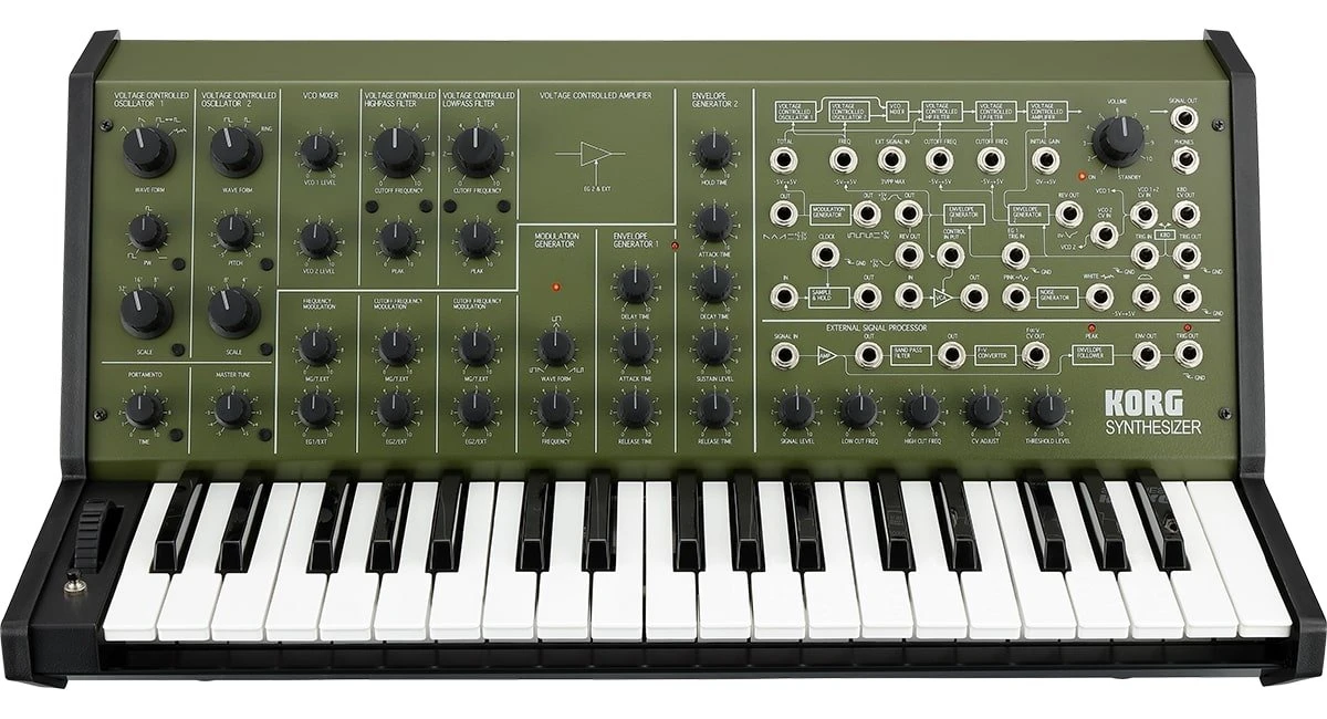 Korg 37-key Full-size Classic Analog Monosynth, Green 1 Korg 37-key Full-size Classic Analog Monosynth, Green