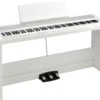 Korg 88 Key Hammer Action Stage Piano With Stand / Pedal Included, White (B2SPWH) -Faders Music Store korg 88 key hammer action stage piano with stand pedal included white b2spwh erikson music 259578