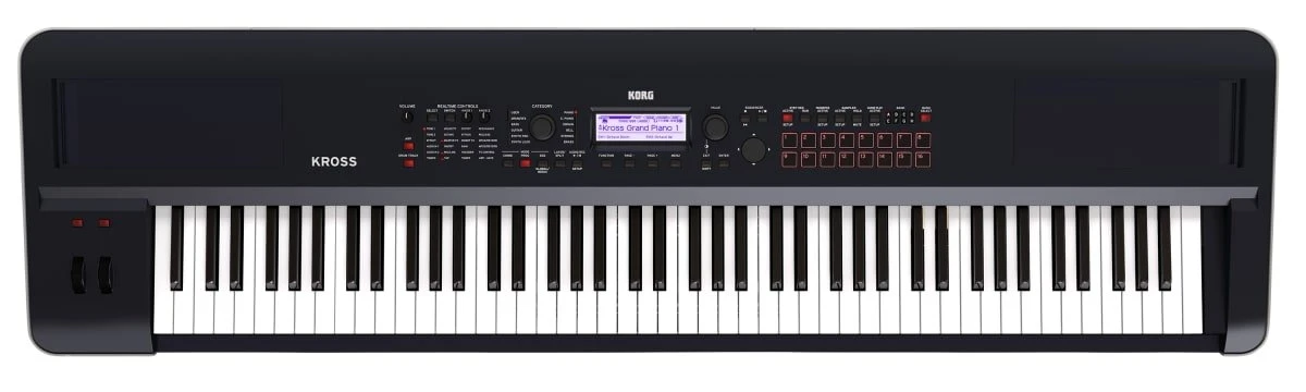 Korg Kross 88-key Synthesizer Workstation, Matte Black 1 Korg Kross 88-key Synthesizer Workstation, Matte Black