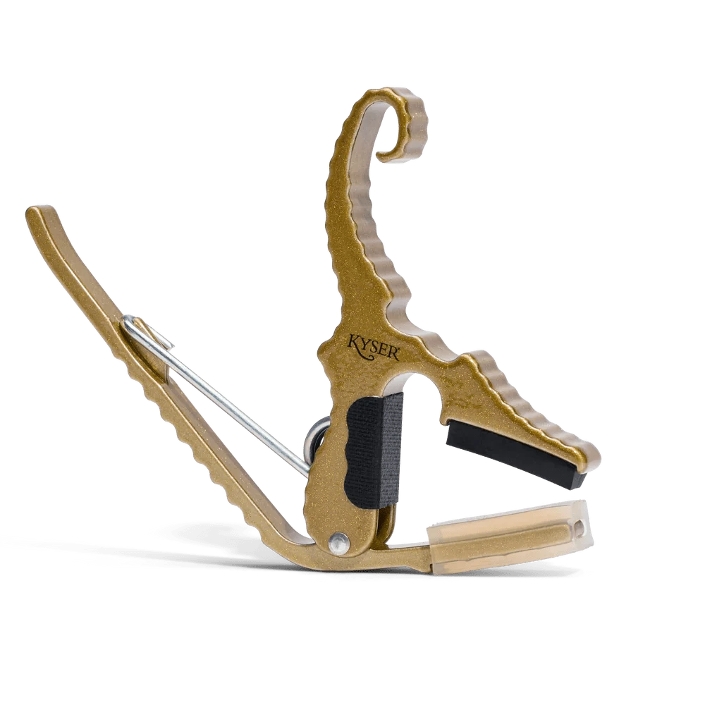 Kyser Short-Cut Acoustic Guitar Capo - Gold 1 Kyser Short-Cut Acoustic Guitar Capo - Gold