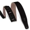 Levy's Suede 2.5" Guitar Strap, Black 5 Levy's Suede 2.5" Guitar Strap, Black -Faders Music Store levys suede 25 guitar strap black levys leathers 668761