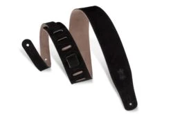 Levy's Suede 2.5" Guitar Strap, Black