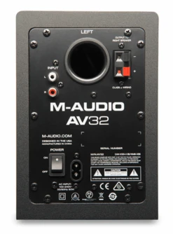 M-Audio AV32 Compact Desktop Speakers For Professional Media Creation 5 M-Audio AV32 Compact Desktop Speakers For Professional Media Creation -Faders Music Store m audio av32 compact desktop speakers for professional media creation inmusic 442776
