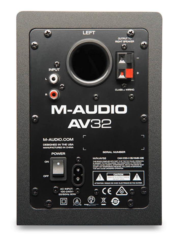 M-Audio AV32 Compact Desktop Speakers For Professional Media Creation 3 M-Audio AV32 Compact Desktop Speakers For Professional Media Creation - Image 3