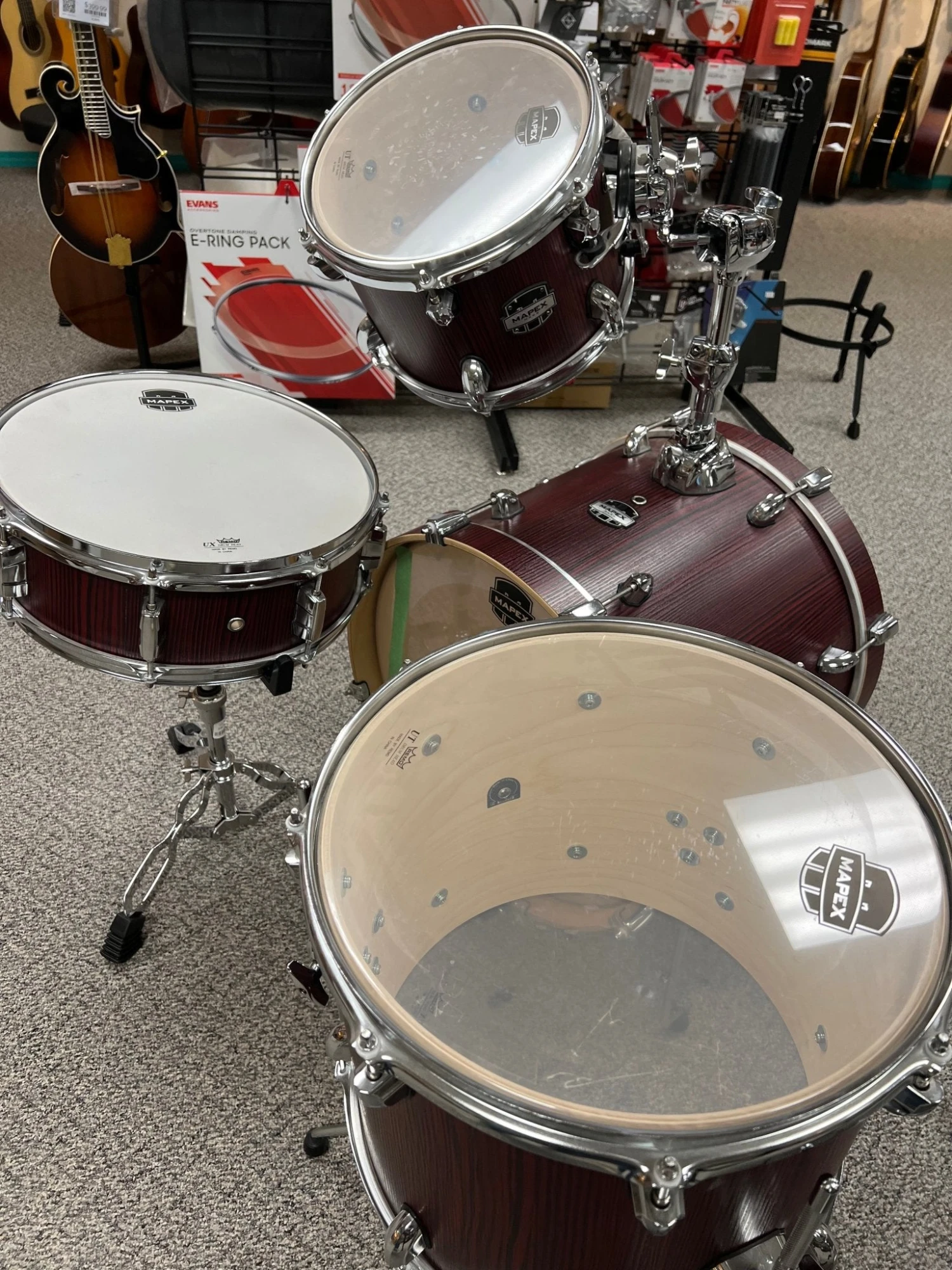 Mapex Mars 4-Piece Bop Shell Pack (18,10,14,SD) - Bloodwood (Floor Model) 2 Mapex Mars 4-Piece Bop Shell Pack (18,10,14,SD) - Bloodwood (Floor Model) - Image 2