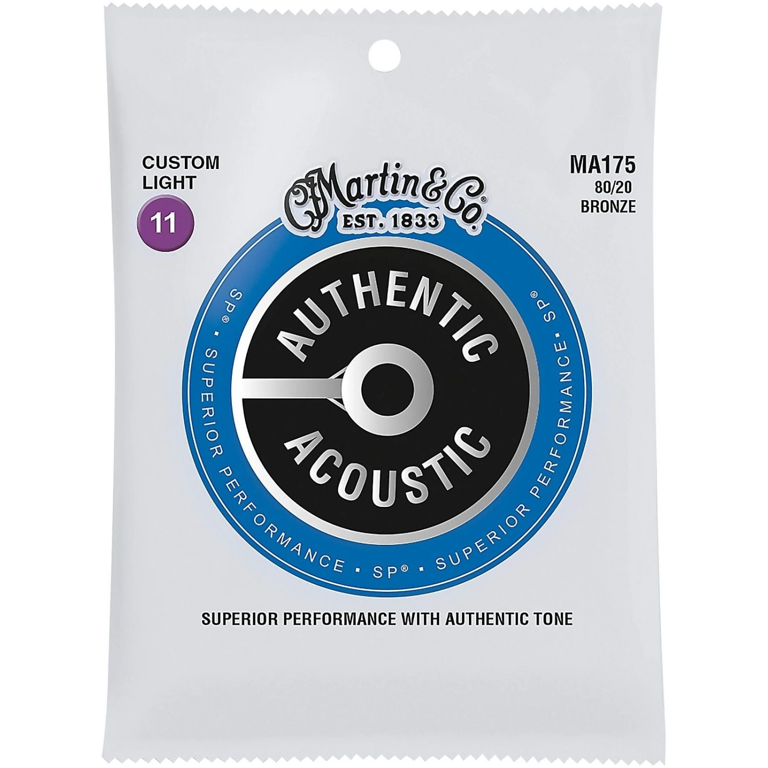 Martin Authentic Acoustic SP Guitar Strings 80/20 Bronze 2 Martin Authentic Acoustic SP Guitar Strings 80/20 Bronze - Image 2