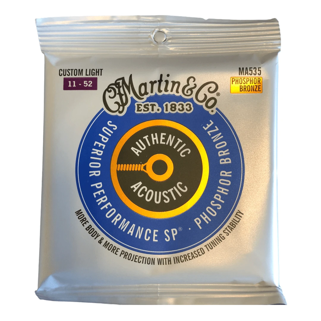 Martin Authentic Acoustic SP Guitar Strings Phosphor Bronze 2 Martin Authentic Acoustic SP Guitar Strings Phosphor Bronze - Image 2