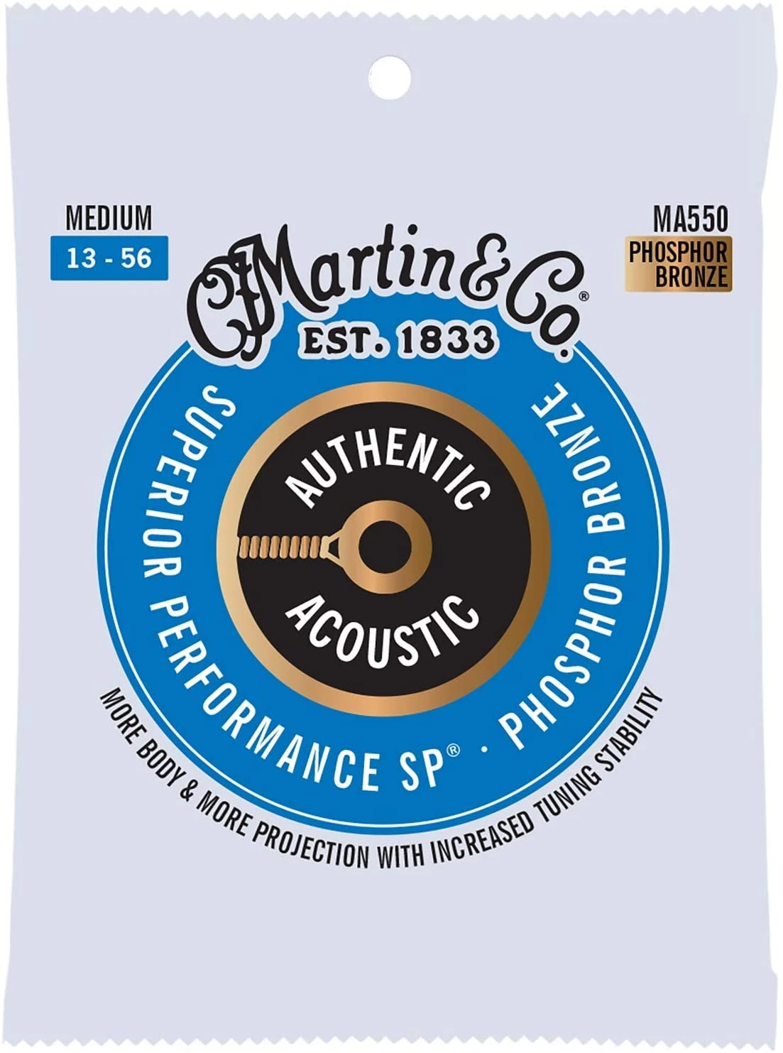 Martin Authentic Acoustic SP Guitar Strings Phosphor Bronze 4 Martin Authentic Acoustic SP Guitar Strings Phosphor Bronze - Image 4