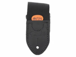 Martin & Co. Nylon/Leather-End Guitar Strap With Pick Holder, Black -Faders Music Store martin co nylonleather end guitar strap with pick holder black martin guitar co 888473