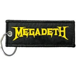 MEGADETH KEYCHAIN: LOGO (DOUBLE SIDED PATCH)