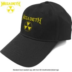 MEGADETH UNISEX BASEBALL CAP: HAZARD LOGO