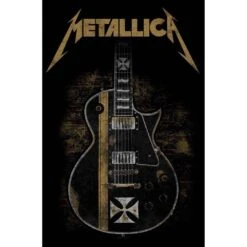 Metallica Textile Poster Hetfield Guitar