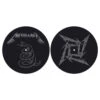 METALLICA TURNTABLE SLIPMAT SET: THE BLACK ALBUM (RETAIL PACK) 4 METALLICA TURNTABLE SLIPMAT SET: THE BLACK ALBUM (RETAIL PACK) -Faders Music Store metallica turntable slipmat set the black album retail pack rock off trade 973973
