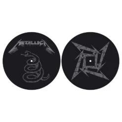 METALLICA TURNTABLE SLIPMAT SET: THE BLACK ALBUM (RETAIL PACK)