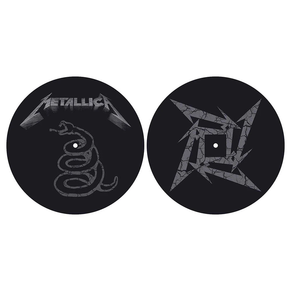 METALLICA TURNTABLE SLIPMAT SET: THE BLACK ALBUM (RETAIL PACK) 1 METALLICA TURNTABLE SLIPMAT SET: THE BLACK ALBUM (RETAIL PACK)