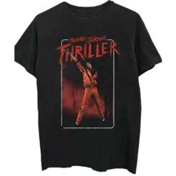 MICHAEL JACKSON UNISEX TEE: THRILLER WHITE RED SUIT