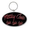 MOTLEY CRUE KEYCHAIN: GIRLS, GIRLS, GIRLS (ENAMEL IN-FILL) 2 MOTLEY CRUE KEYCHAIN: GIRLS, GIRLS, GIRLS (ENAMEL IN-FILL) -Faders Music Store motley crue keychain girls girls girls enamel in fill rock off trade 177314