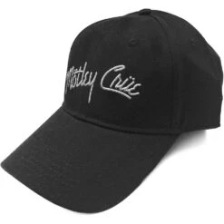 MOTLEY CRUE UNISEX BASEBALL CAP: LOGO (SONIC SILVER)