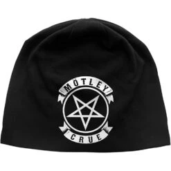 MOTLEY CRUE UNISEX BEANIE HAT: PENTAGRAM