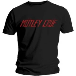MOTLEY CRUE UNISEX TEE: DISTRESSED LOGO