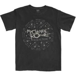 My Chemical Romance Unisex T-Shirt Circle March (Black)